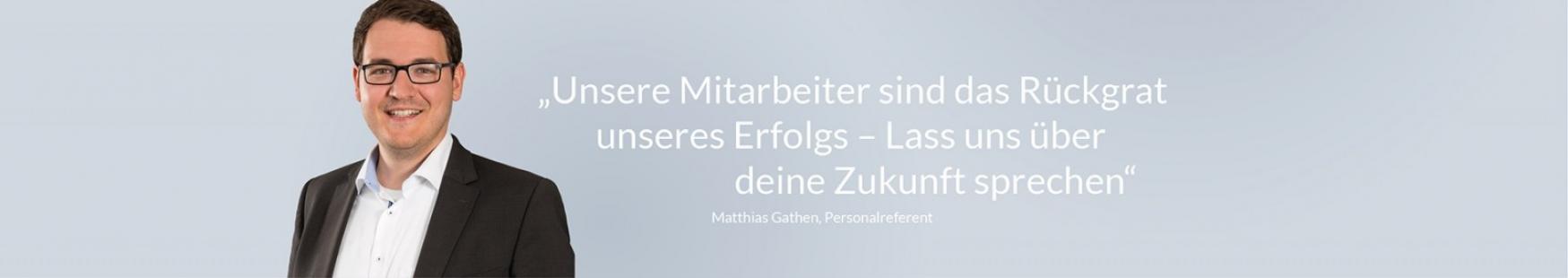 Matthias Gathen über Stellen und Jobs - Personalleiter bei ZahnärzteMG Zahnarzt Mönchengladbach